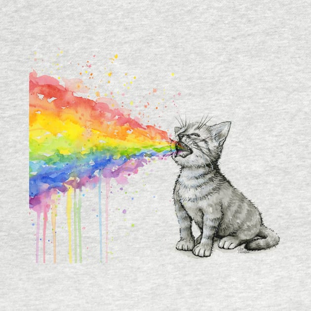 Kitten Puking Rainbow by Olechka